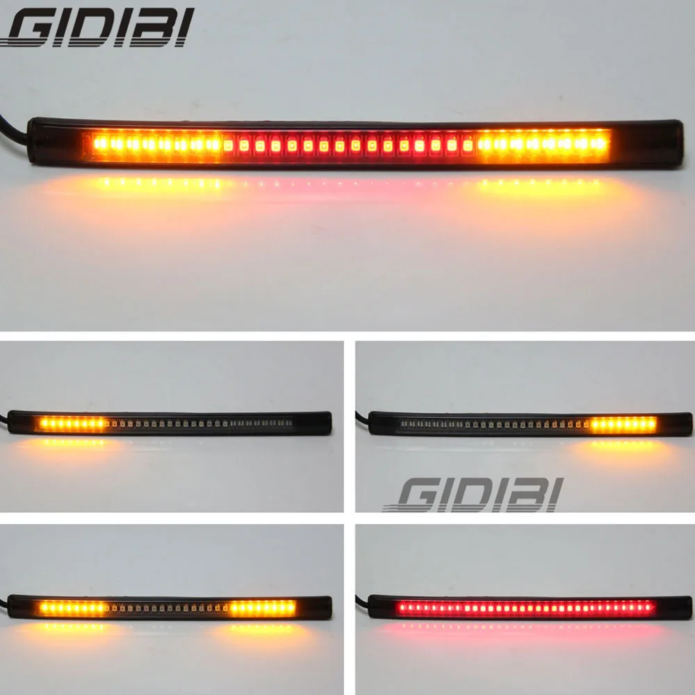 Universal 48 SMD LED Motorcycle Light Strip Tail Brake Stop Light / Turn Signal Light / License Plate Light
Universal 48 SMD LED Motorcycle Light Strip Tail Brake Stop Light / Turn Signal Light / License Plate Light