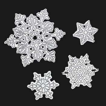4PCS Assorted Size Metal Carbon Steel Snowflake Embossing Cutting Dies Stencils Templates for DIY Scrapbooking Album Paper Card
4PCS Assorted Size Metal Carbon Steel Snowflake Embossing Cutting Dies Stencils Templates for DIY Scrapbooking Album Paper Card