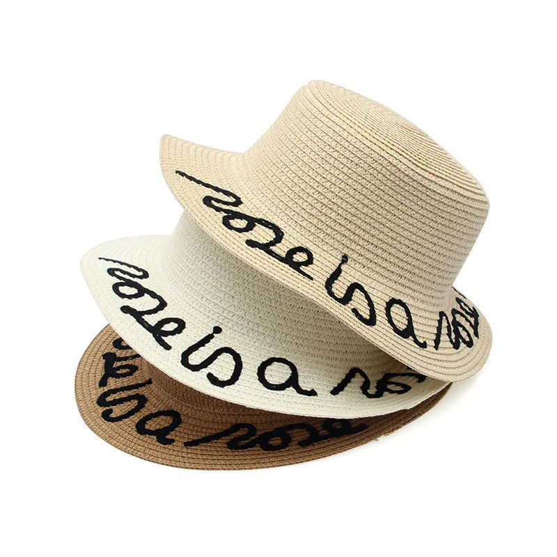 2018 New Fashion Beach Hat Women Straw Summer Large Brim Fedora Customized Letter Sun Hat Floppy Ribbon
2018 New Fashion Beach Hat Women Straw Summer Large Brim Fedora Customized Letter Sun Hat Floppy Ribbon