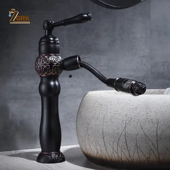 ZGRK Basin Faucets Bath Black Oil Rubeed Bronze Pull Out Bathroom Basin Sink Faucet Vanity Faucet Wash Mixer Taps Crane SLT140B
ZGRK Basin Faucets Bath Black Oil Rubeed Bronze Pull Out Bathroom Basin Sink Faucet Vanity Faucet Wash Mixer Taps Crane SLT140B