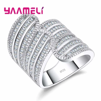 Brand Fashion Ring Wide Jewelry AAAAA Cubic Zirconia 925 Sterling Silver Engagement Wedding Band Ring For Women
Brand Fashion Ring Wide Jewelry AAAAA Cubic Zirconia 925 Sterling Silver Engagement Wedding Band Ring For Women