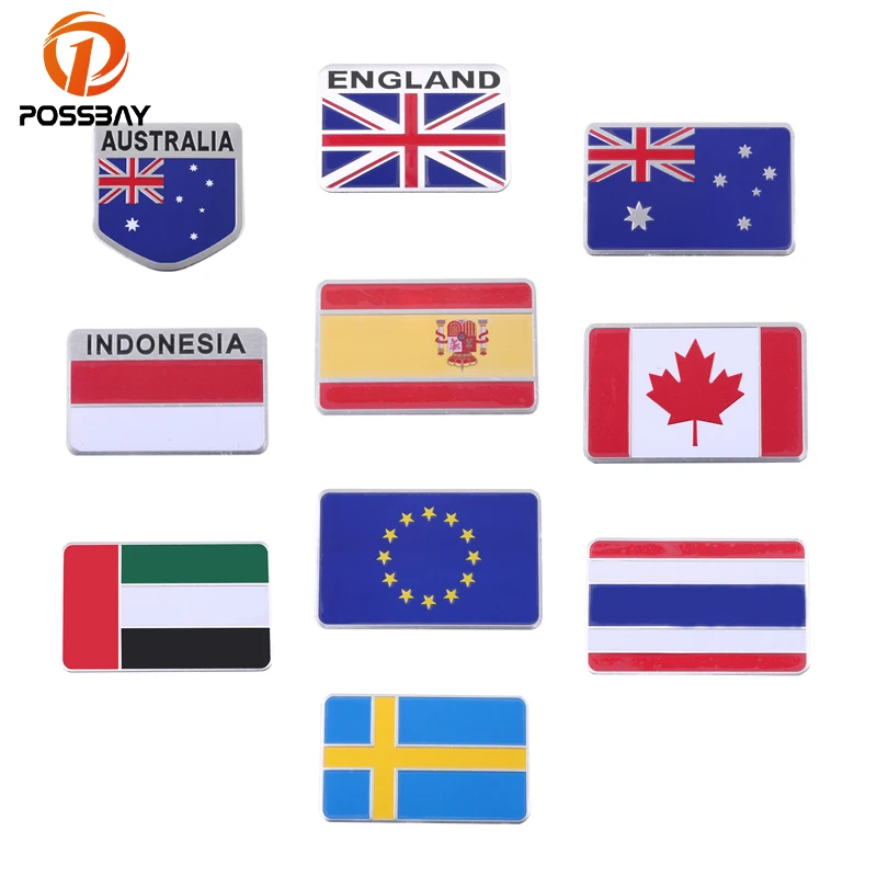 POSSBAY Car Auto Truck Aluminum National Flag Emblem Badge Decal For Honda VW Audi BMW Opel Toyota Motorcycle Sticker And Decals
POSSBAY Car Auto Truck Aluminum National Flag Emblem Badge Decal For Honda VW Audi BMW Opel Toyota Motorcycle Sticker And Decals