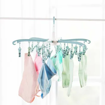 OTHERHOUSE 18 Clips Foldable Clothing Rack Laundry Clothes Hanger Rotatable Drying Rack For Bra Socks Underware Clothespin
OTHERHOUSE 18 Clips Foldable Clothing Rack Laundry Clothes Hanger Rotatable Drying Rack For Bra Socks Underware Clothespin