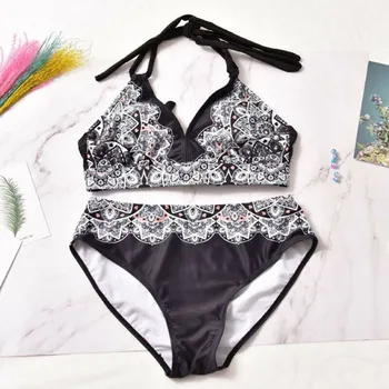 2019New Women Print Bandage Bikini Plus Size 2 Piece Set Swimwear Push-up Padded Bathing Suit XL-5XL Beachwear
2019New Women Print Bandage Bikini Plus Size 2 Piece Set Swimwear Push-up Padded Bathing Suit XL-5XL Beachwear