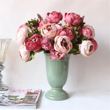 Happiness Artificial Flowers Silk flower European Fall Vivid Peony Fake Leaf Wedding Home Party Decoration
Happiness Artificial Flowers Silk flower European Fall Vivid Peony Fake Leaf Wedding Home Party Decoration