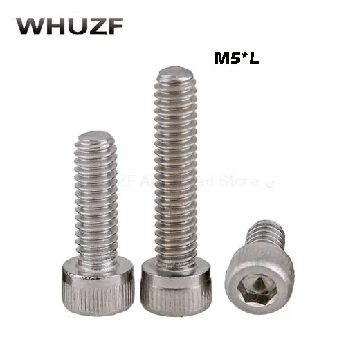 100pcs M5 DIN912 304 Stainless steel Hexagon Hex Socket Head Cap screw Metric Thread M5*5/6/8/10/12/14/16/18/20 mm Cylinder Bolt
100pcs M5 DIN912 304 Stainless steel Hexagon Hex Socket Head Cap screw Metric Thread M5*5/6/8/10/12/14/16/18/20 mm Cylinder Bolt