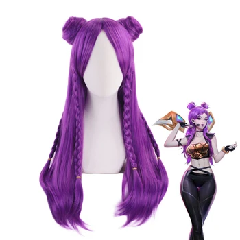 Game Character LOL K/DA Kaisa Anime Cosplay Wigs League of Legends Heat Resistant Synthetic Hair Perucas+One Cap
Game Character LOL K/DA Kaisa Anime Cosplay Wigs League of Legends Heat Resistant Synthetic Hair Perucas+One Cap