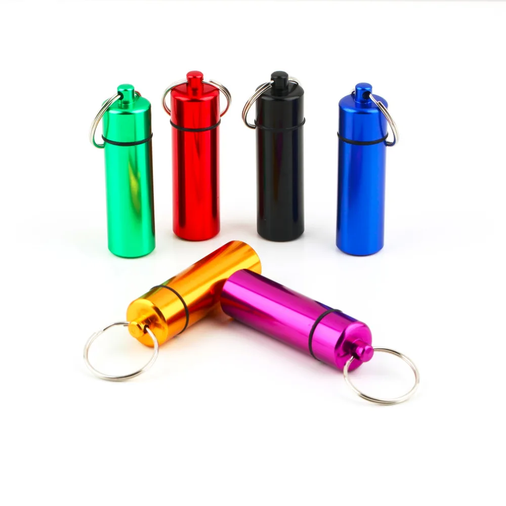 1 pc Mini Portable key holder Pill Box Keychain Waterproof Aluminum Pill Case Bottle Drug Holder Container medicine box Sale
1 pc Mini Portable key holder Pill Box Keychain Waterproof Aluminum Pill Case Bottle Drug Holder Container medicine box Sale