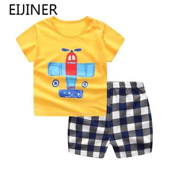 Plaid Baby Boy Clothes Summer 2019 New Aircraft Baby Boy Girl Clothing Set Cotton Baby Clothes Suits Short Infant Kids Clothes
Plaid Baby Boy Clothes Summer 2019 New Aircraft Baby Boy Girl Clothing Set Cotton Baby Clothes Suits Short Infant Kids Clothes