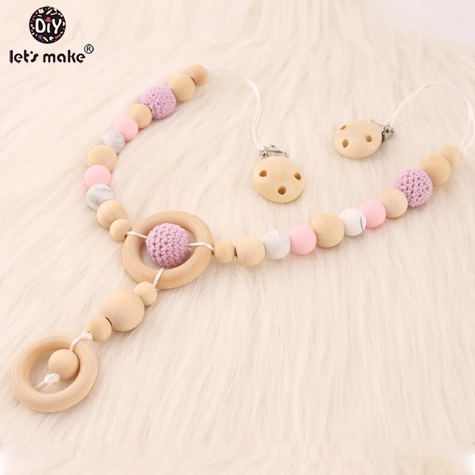 Let's make 1pc Baby Necklace Food Grade Wooden Teether Safe and Natural Baby Accessories High Quality Pacifier Clip Baby Teether
Let's make 1pc Baby Necklace Food Grade Wooden Teether Safe and Natural Baby Accessories High Quality Pacifier Clip Baby Teether