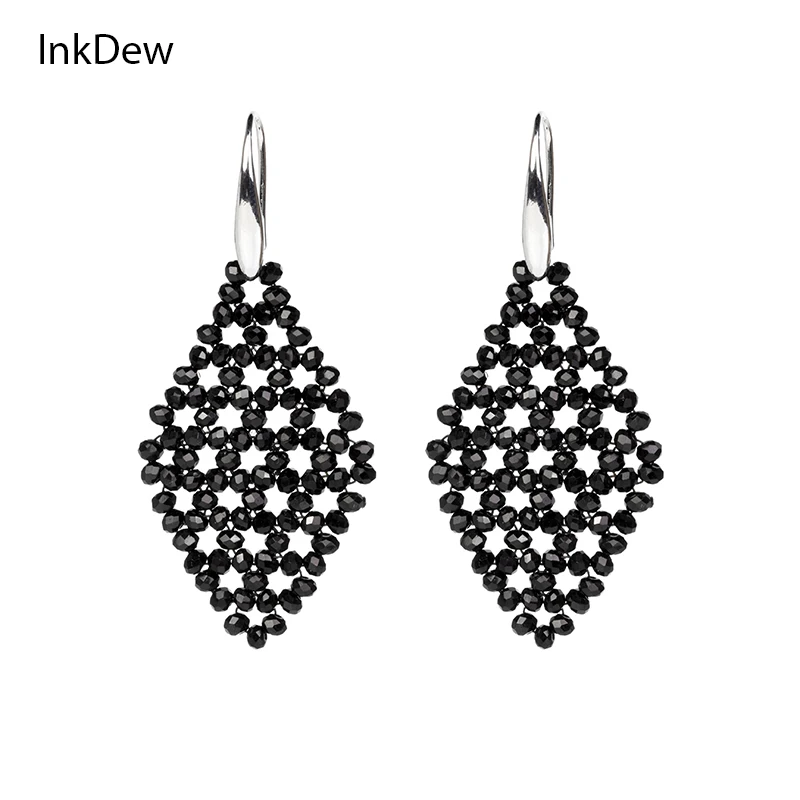 INKDEW New Design Rhombus Shape Drop Earrings Beads Handmade Crystal Earrings for Women Big Earrings Long Earrings boho
INKDEW New Design Rhombus Shape Drop Earrings Beads Handmade Crystal Earrings for Women Big Earrings Long Earrings boho