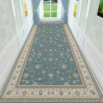 Modern Printed Flowers Blue Corridor Carpet Rugs Halllway Non-slip For Home Hotel School Living Room Floor Pad Tapete Para Sala
Modern Printed Flowers Blue Corridor Carpet Rugs Halllway Non-slip For Home Hotel School Living Room Floor Pad Tapete Para Sala