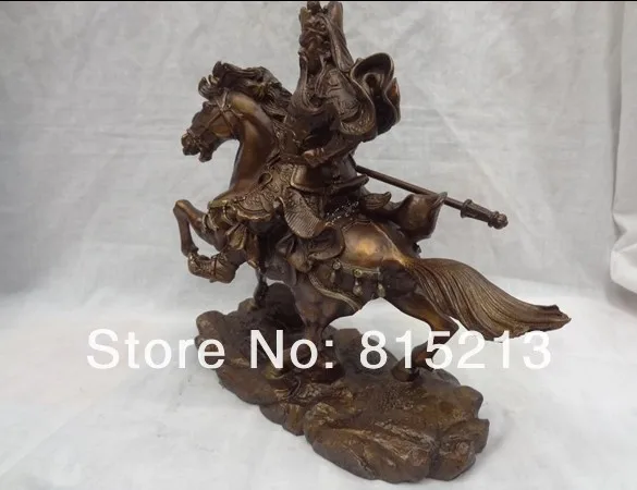 Free Shipping 25CM 10" China Bronze Warrior ZhongYi GuanGong Dragon GuanYu Ride Horse Statue
Free Shipping 25CM 10" China Bronze Warrior ZhongYi GuanGong Dragon GuanYu Ride Horse Statue