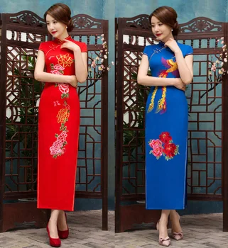 New Arrival 100% Brand New Chinese Nationality Women's Silk Long Cheong-sam/Qipao Dress M L XL XXL 0701018
New Arrival 100% Brand New Chinese Nationality Women's Silk Long Cheong-sam/Qipao Dress M L XL XXL 0701018