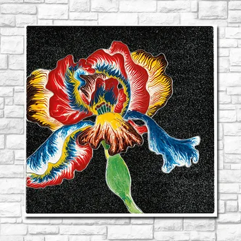 Abstract Art Print Oil Painting Folwer Iris For Home Decor On Canvas Modern Wall Art Canvas Print Canvas Painting Unframed 
Abstract Art Print Oil Painting Folwer Iris For Home Decor On Canvas Modern Wall Art Canvas Print Canvas Painting Unframed
