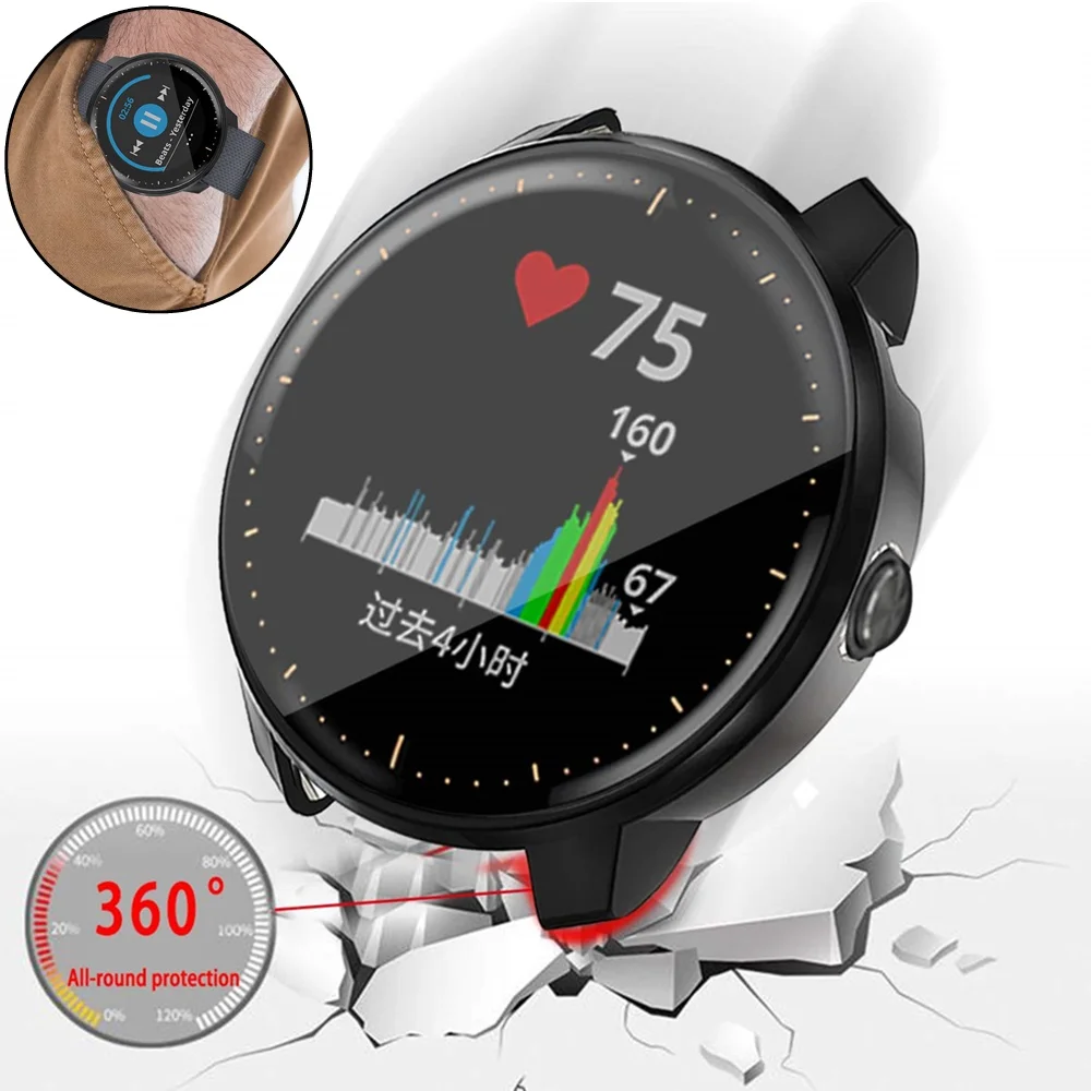 Fashion Soft TPU Full protection Screen Protective Cover for Garmin Vivoactive 3 Music Case Waterproof Bumper Shell Accessories
Fashion Soft TPU Full protection Screen Protective Cover for Garmin Vivoactive 3 Music Case Waterproof Bumper Shell Accessories