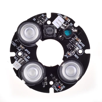 Wholesale 3pcs array IR led Spot Light Infrared 3x IR LED board for CCTV cameras night vision (52mm diameter)
Wholesale 3pcs array IR led Spot Light Infrared 3x IR LED board for CCTV cameras night vision (52mm diameter)