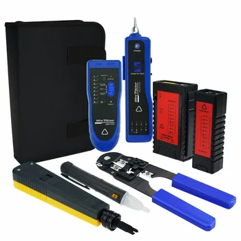 Network testing tool kit Tester Wire Tracker Voltage Detector Punch Tool Cable Crimper RJ45 RJ11 Cable Ethernet Line LAN
Network testing tool kit Tester Wire Tracker Voltage Detector Punch Tool Cable Crimper RJ45 RJ11 Cable Ethernet Line LAN