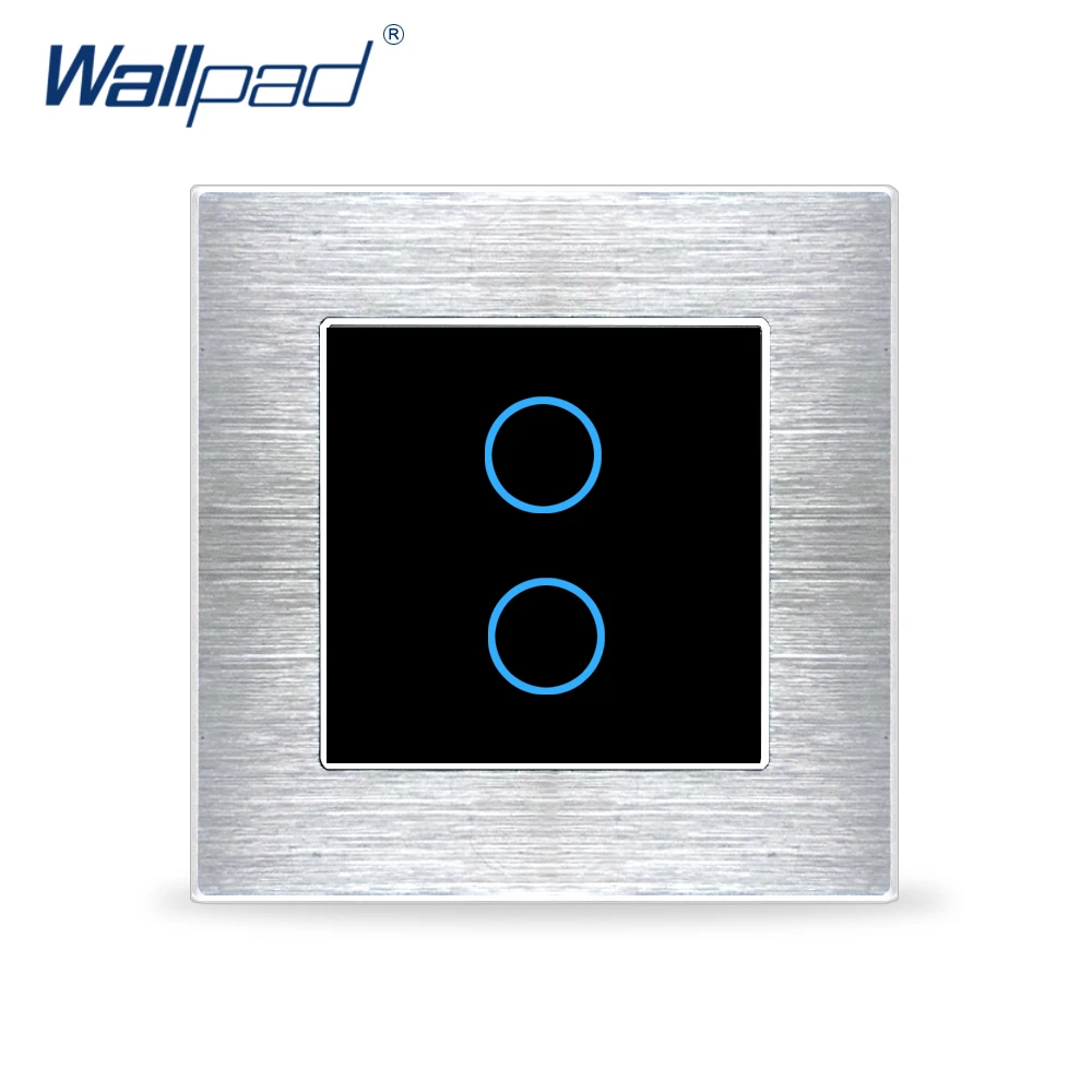 Wallpad 2 Gang 2 Way Switch Wall Touch Switch Luxury Black Crystal Glass Button Aluminium Alloy Satin Metal Panel AC 110-230V
Wallpad 2 Gang 2 Way Switch Wall Touch Switch Luxury Black Crystal Glass Button Aluminium Alloy Satin Metal Panel AC 110-230V