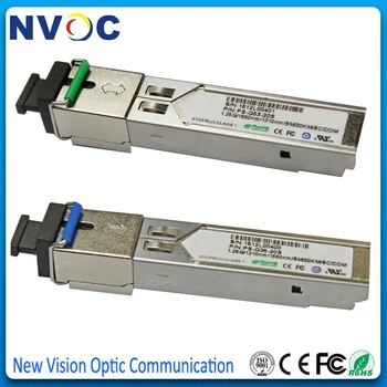 Free Shipping 5Pair/Lot,1.25G,SM,WDM,1310/1550,20KM,SC/LC Fiber Module,Compatible with DDM,BiDi Fiber Optic SFP Transceiver
Free Shipping 5Pair/Lot,1.25G,SM,WDM,1310/1550,20KM,SC/LC Fiber Module,Compatible with DDM,BiDi Fiber Optic SFP Transceiver