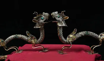 christmas Collection Tibet Silver wire inlay Gem handcrafted Dragon Pair Feng Shui Statue New Year
christmas Collection Tibet Silver wire inlay Gem handcrafted Dragon Pair Feng Shui Statue New Year