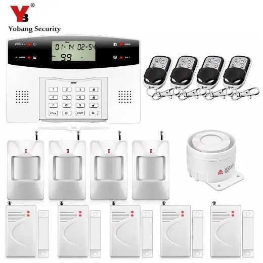 YoBang Security 433MHZ Voice Prompt LCD Keyboard Wireless Wired Home Security System GSM Alarm System Door Window Gap Sensor.
YoBang Security 433MHZ Voice Prompt LCD Keyboard Wireless Wired Home Security System GSM Alarm System Door Window Gap Sensor.