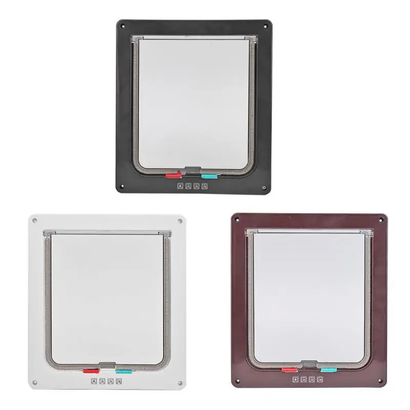 4 Way Lockable Dog Cat Security Flap Door Kitten Puppy Pets Plastic Gate Animal Small Pet Cat Dog Gate Door Pet Supplie Security
4 Way Lockable Dog Cat Security Flap Door Kitten Puppy Pets Plastic Gate Animal Small Pet Cat Dog Gate Door Pet Supplie Security