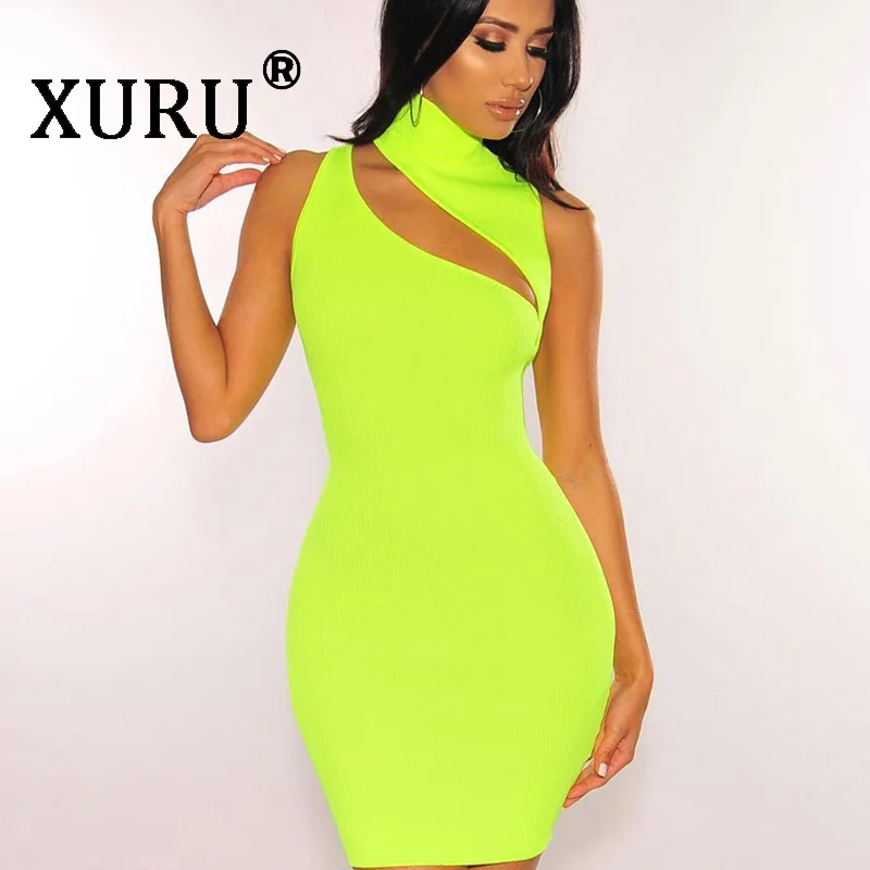XURU summer new sexy women's sleeveless dress hollow Slim half-neck bag hip dress yellow orange black dress
XURU summer new sexy women's sleeveless dress hollow Slim half-neck bag hip dress yellow orange black dress