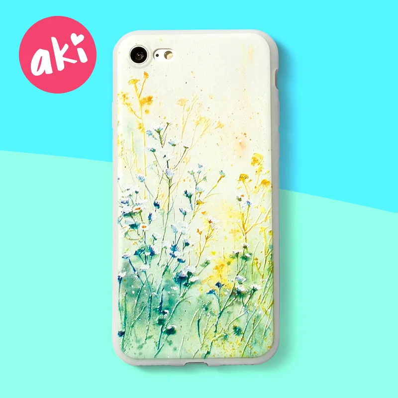 AKI 3D Relief Flower Phone Case for iPhone 8 7 6 6S Plus Cases Artistic Soft TPU Material Phone Cover
AKI 3D Relief Flower Phone Case for iPhone 8 7 6 6S Plus Cases Artistic Soft TPU Material Phone Cover