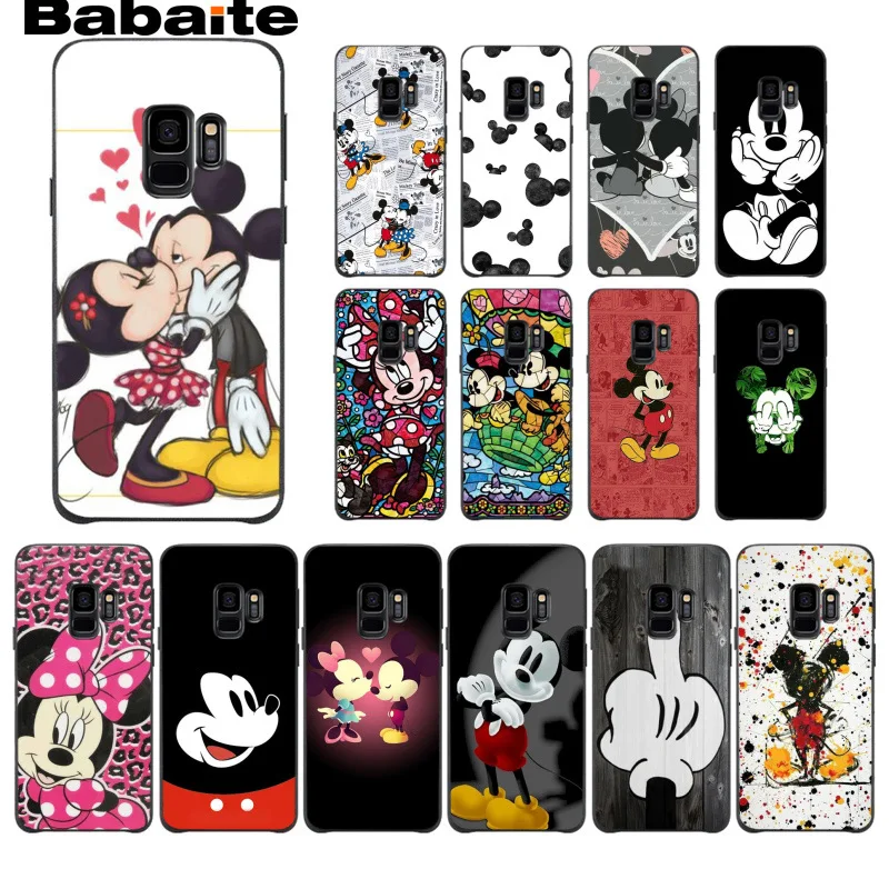 Babaite Kissing Mickey Minnie Mouse Cover Black Soft Shell Phone Case For Samsung Galaxy s9 s8 plus note 8 note9 s7 s6edge coque
Babaite Kissing Mickey Minnie Mouse Cover Black Soft Shell Phone Case For Samsung Galaxy s9 s8 plus note 8 note9 s7 s6edge coque