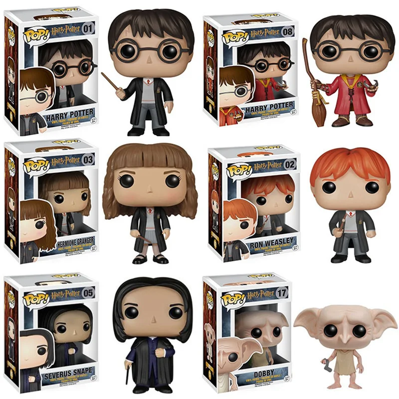 FUNKO POP New Harri Potter Characters HERMIONE Ron DOBBY DUMBLEDORE Vinyl Action Figure Collectoin Model Toys For Children
FUNKO POP New Harri Potter Characters HERMIONE Ron DOBBY DUMBLEDORE Vinyl Action Figure Collectoin Model Toys For Children