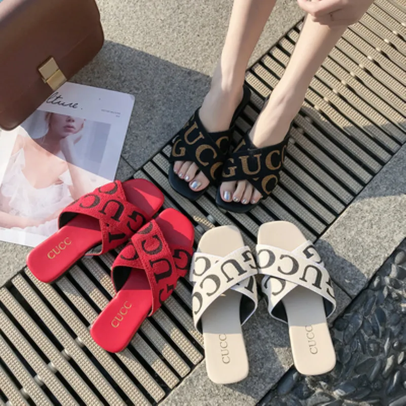 European station 2019 summer new fashion letters wear slippers ins flat beach sandals women
European station 2019 summer new fashion letters wear slippers ins flat beach sandals women
