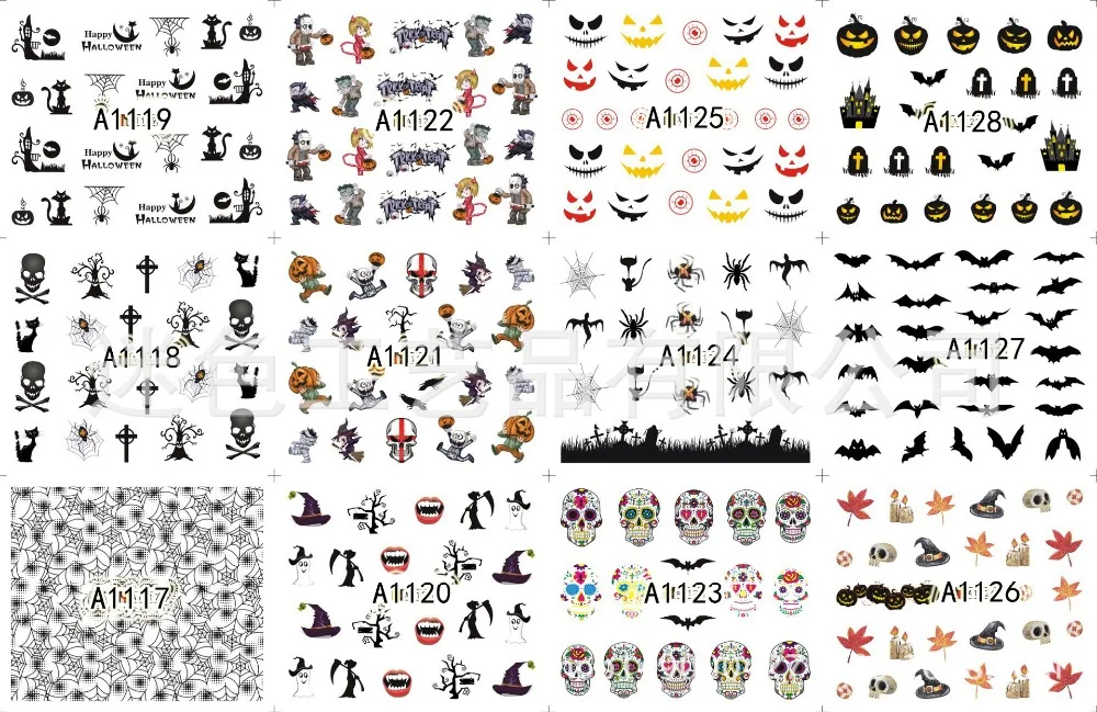 2pcs 12 Design in 1 Set Halloween Christmas Fruit Water Transfers Nail Sticker Decals DIY Nail Art Tips Decoration A1117-1452
2pcs 12 Design in 1 Set Halloween Christmas Fruit Water Transfers Nail Sticker Decals DIY Nail Art Tips Decoration A1117-1452