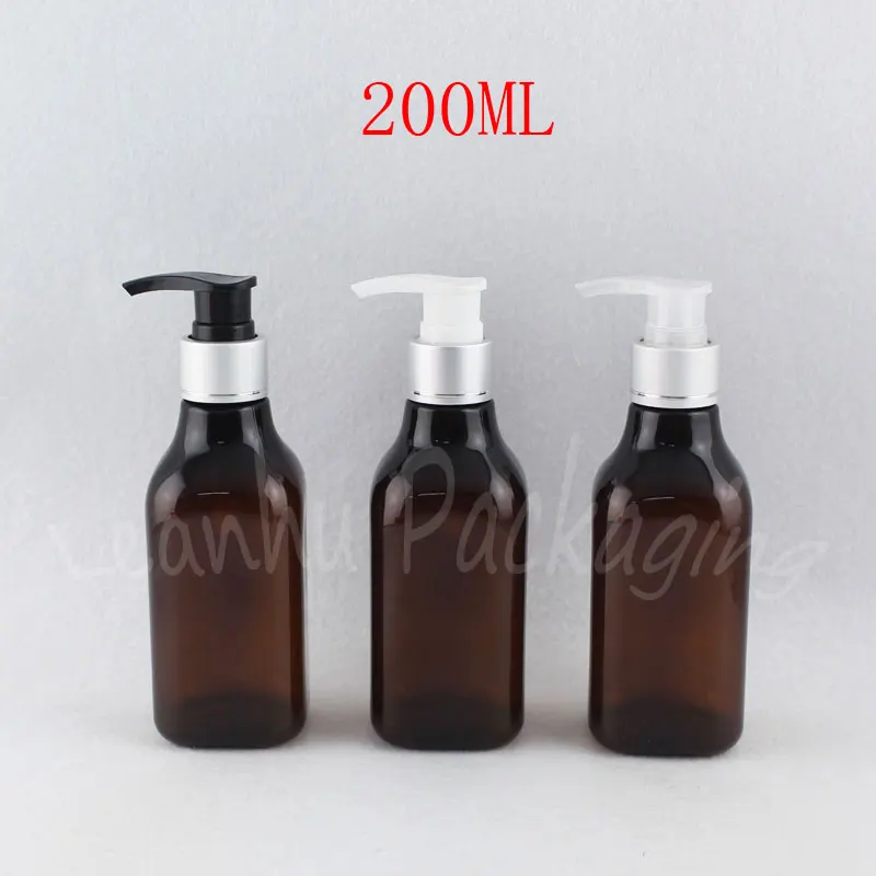 200ML Brown Plastic Bottle With Silver Lotion Pump , 200CC Shower Gel / Shampoo Sub-bottling , Empty Cosmetic Container
200ML Brown Plastic Bottle With Silver Lotion Pump , 200CC Shower Gel / Shampoo Sub-bottling , Empty Cosmetic Container