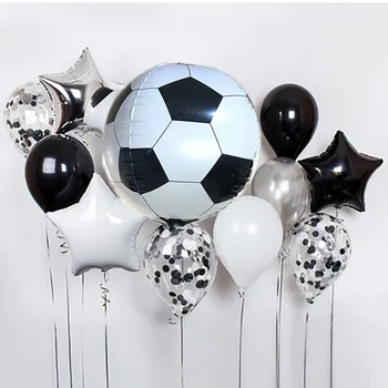 4d 22inch Football Soccer Foil Balloons Birthday Set Confetti Latex Helium Balloon Boy's Birthday Soccer Game Decor
4d 22inch Football Soccer Foil Balloons Birthday Set Confetti Latex Helium Balloon Boy's Birthday Soccer Game Decor