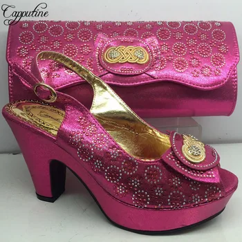 Capputine High Quality Summer Woman Shoes And Bags Set 2019 Fashion Elegant Pumps Shoes And Bag Set For Wedding Party BL265C
Capputine High Quality Summer Woman Shoes And Bags Set 2019 Fashion Elegant Pumps Shoes And Bag Set For Wedding Party BL265C