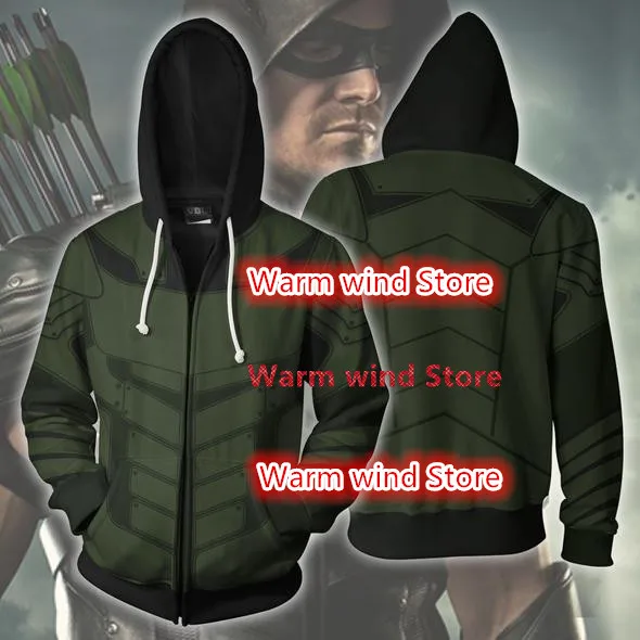 Marvel Arrow Cosplay Costume Super hero Arrow 3D Printing zipper Sweatshirts Hooded sweater fashion Men and women Jackets
Marvel Arrow Cosplay Costume Super hero Arrow 3D Printing zipper Sweatshirts Hooded sweater fashion Men and women Jackets