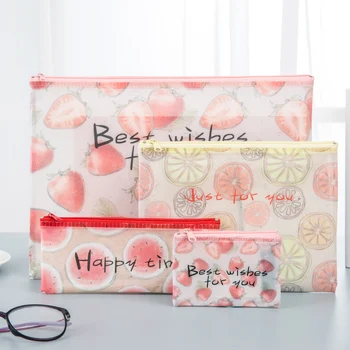 A4 A5 B6 MINI Transparent Zipper Cute File Bag Fruit Style Zippered File Bag Student Test Paper Folder Stationery Storage Bag
A4 A5 B6 MINI Transparent Zipper Cute File Bag Fruit Style Zippered File Bag Student Test Paper Folder Stationery Storage Bag