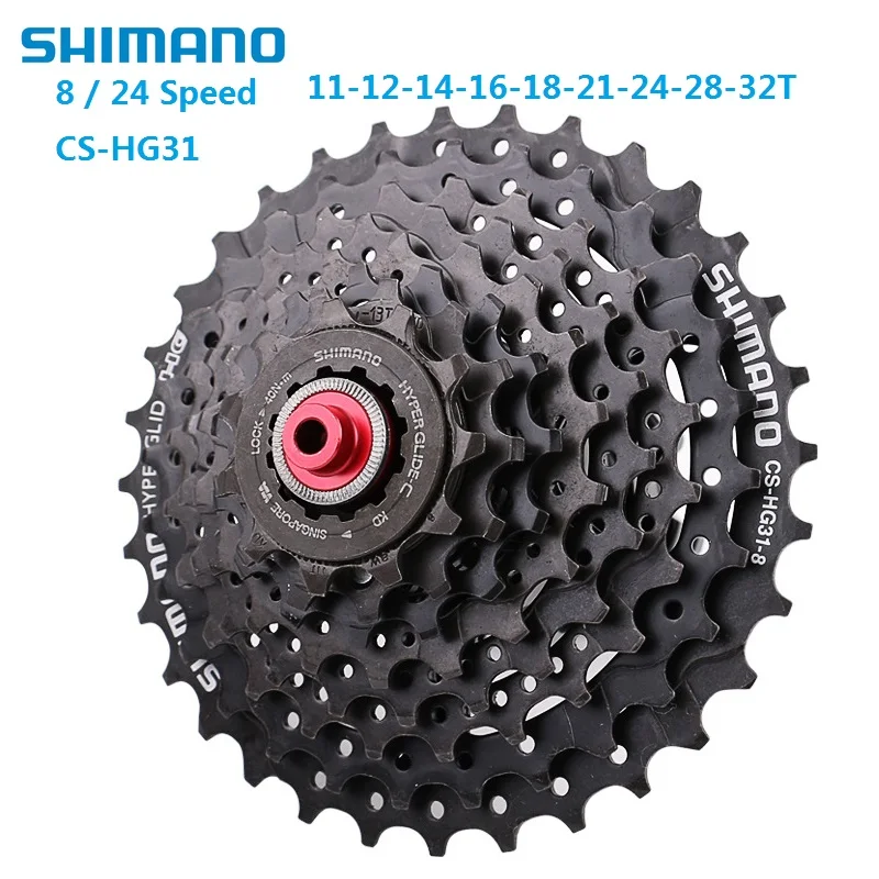 Оригинальный Shimano CS велосипедный HG31 велосипед свободного хода 8 24 скорость 11 T-32 T