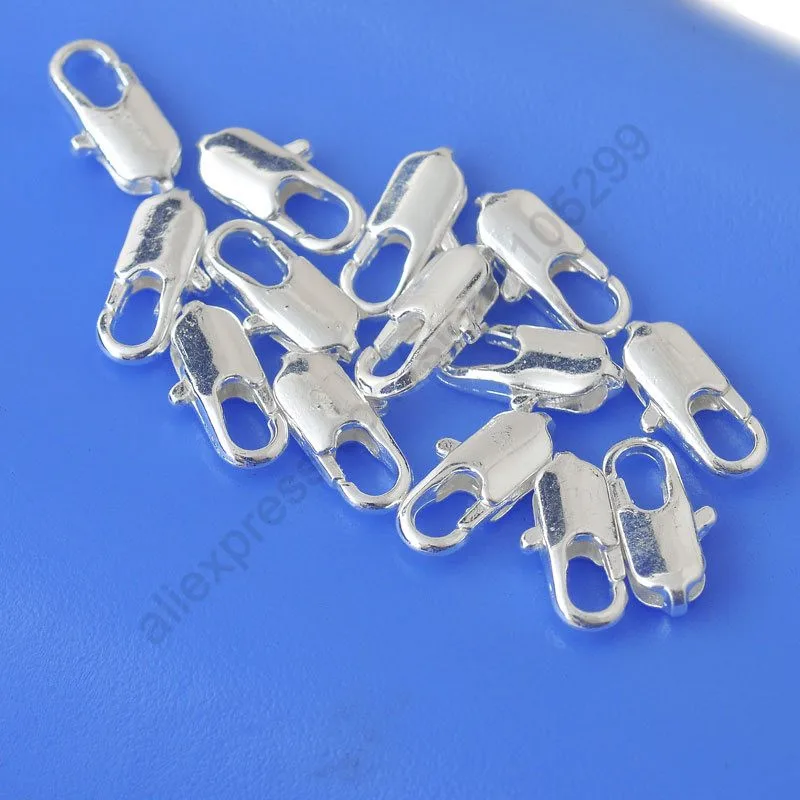 DIY Jewelry Findings 100PCS 925 Sterling Silver Lobster Clasps For Necklace Bracelet Connector Components
DIY Jewelry Findings 100PCS 925 Sterling Silver Lobster Clasps For Necklace Bracelet Connector Components