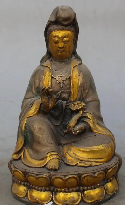 wang6710998++7" Chinese White Copper Gilt Bodhisattva Kwan-Yin Guan Yin Goddess Buddha Statue
wang6710998++7" Chinese White Copper Gilt Bodhisattva Kwan-Yin Guan Yin Goddess Buddha Statue