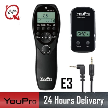 YouPro YP-870 II E3 Wireless Shutter Timer Remote for Canon Rebel 80D 750D 1100D 100D G10 G11 T1i T2i T3i T4i EOS M6 M5 RS-60E3
YouPro YP-870 II E3 Wireless Shutter Timer Remote for Canon Rebel 80D 750D 1100D 100D G10 G11 T1i T2i T3i T4i EOS M6 M5 RS-60E3