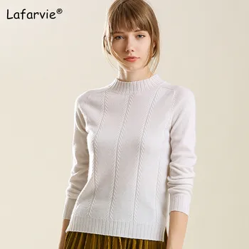 Lafarvie Slim Turtleneck Knitted Sweater Women Autumn Winter Long Sleeve Split Fashion Pullover Thick Warm Soft Knitting Jumper
Lafarvie Slim Turtleneck Knitted Sweater Women Autumn Winter Long Sleeve Split Fashion Pullover Thick Warm Soft Knitting Jumper