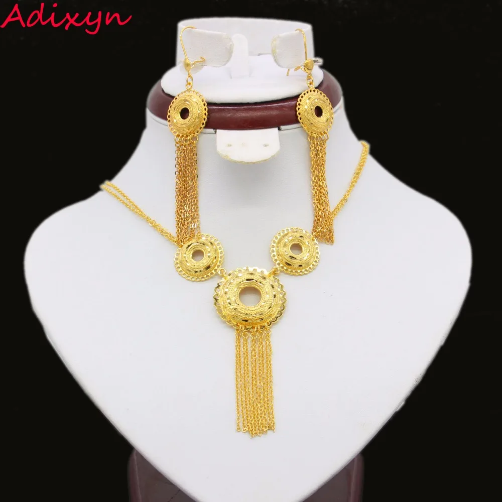 African Bride Necklace/Earring Set Jewelry Gold Color Jewelry India/African/Dubai/Ethiopia/Nigeria/Arabic/Oman Girls Gifts
African Bride Necklace/Earring Set Jewelry Gold Color Jewelry India/African/Dubai/Ethiopia/Nigeria/Arabic/Oman Girls Gifts