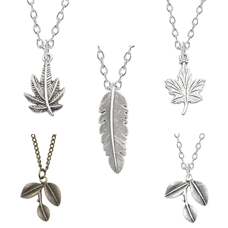 2019 Simple Feather Maple Leaf Necklace Vintage Plant Metal Pendant Necklaces Retro For Men Women Unisex Gifts Silver Jewelry
2019 Simple Feather Maple Leaf Necklace Vintage Plant Metal Pendant Necklaces Retro For Men Women Unisex Gifts Silver Jewelry