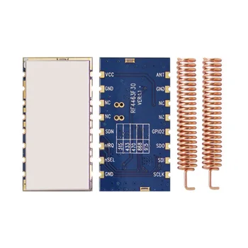 20pcs si4463 3km RF4463F30+Spring antenna 433mhz500mW 868 915mhz//1W 433 470 wireless rf module FSK modulation
20pcs si4463 3km RF4463F30+Spring antenna 433mhz500mW 868 915mhz//1W 433 470 wireless rf module FSK modulation
