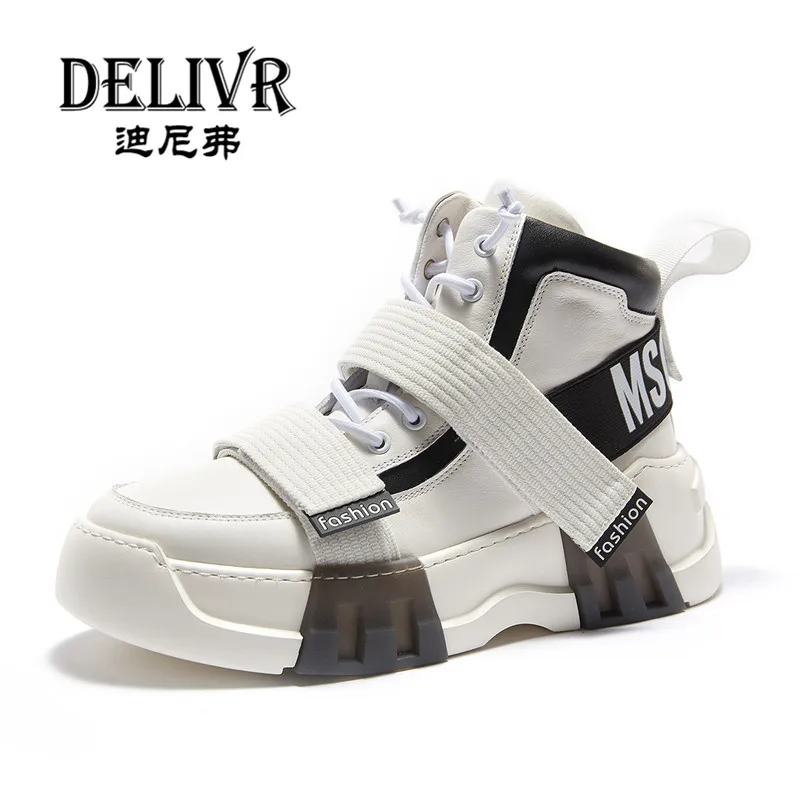 Delivr New High Top Sneakers Men 2019 Spring Cow Genuine Leather Designer Shoes Man Trendy Vulcanized Shoes Zapatos De Hombre
Delivr New High Top Sneakers Men 2019 Spring Cow Genuine Leather Designer Shoes Man Trendy Vulcanized Shoes Zapatos De Hombre