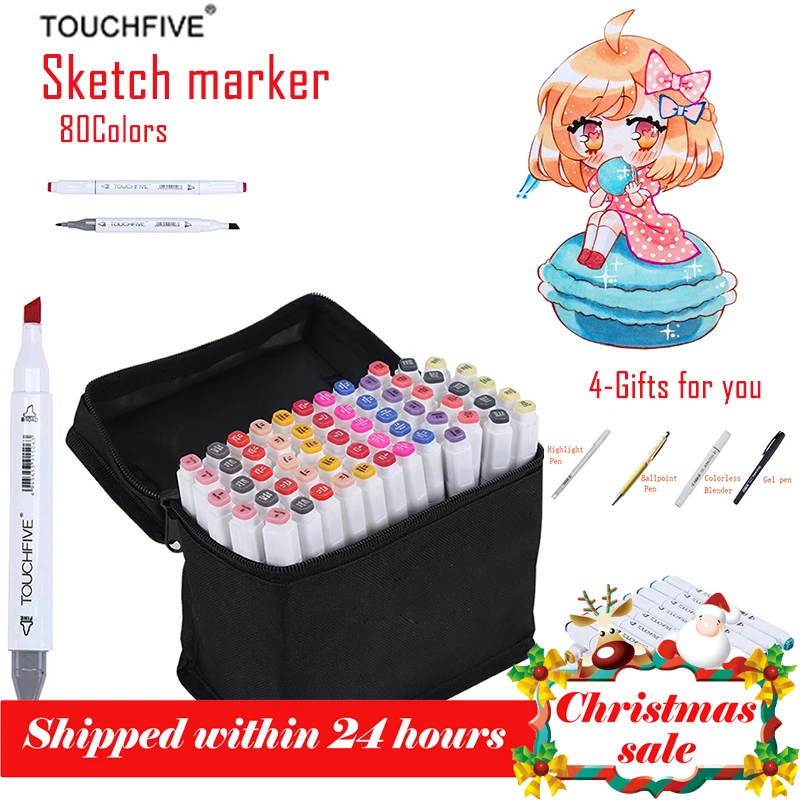 TOUCHFIVE 168 Colors Drawing Marker Pen Animation Sketch Copic Markers Set For Artist Manga Graphic Alcohol Based Markers Brush
TOUCHFIVE 168 Colors Drawing Marker Pen Animation Sketch Copic Markers Set For Artist Manga Graphic Alcohol Based Markers Brush