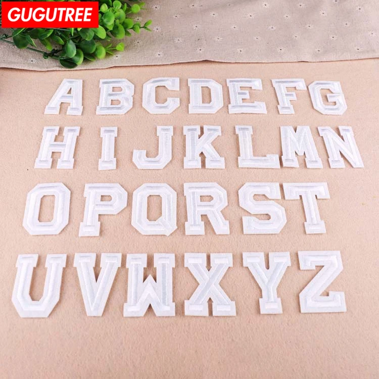 GUGUTREE embroidery letter patches alphabet patches badge patches Applique Patch for Coat,T-Shirt,hat,bags,Sweater,backpack
GUGUTREE embroidery letter patches alphabet patches badge patches Applique Patch for Coat,T-Shirt,hat,bags,Sweater,backpack