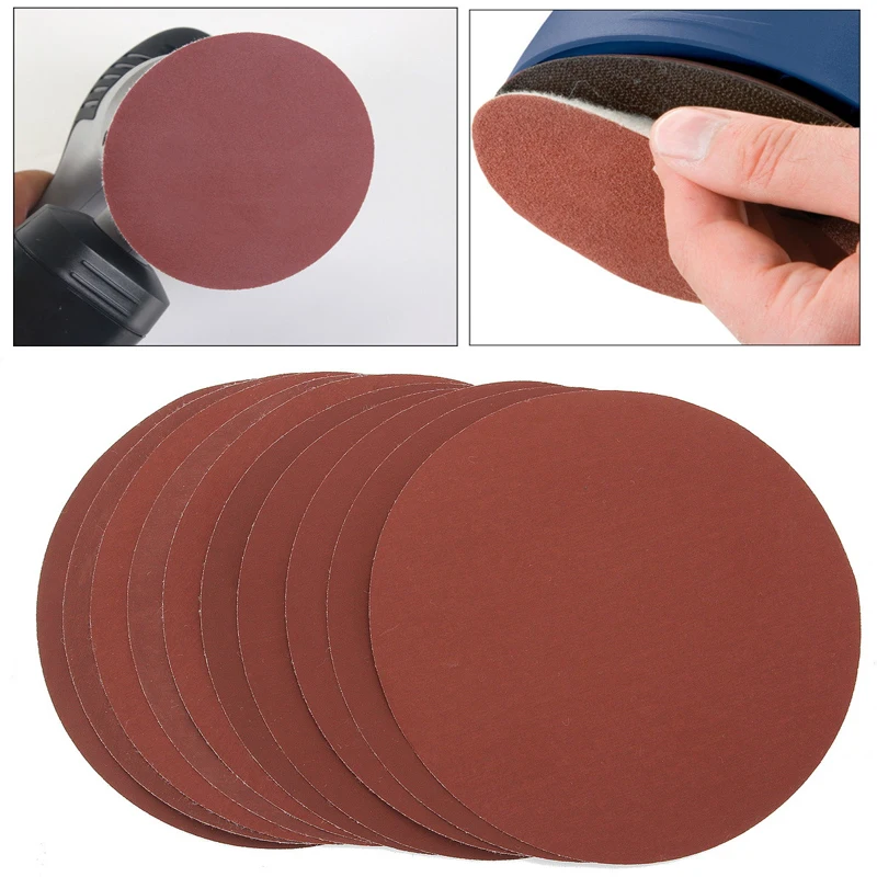 Mayitr 10Pcs Waterproof 6\`\` Sandeing Disc 2000 Grit Hook And Loop Wet or Dry Autobody Sanding Discs Wood Polishing Sander Paper